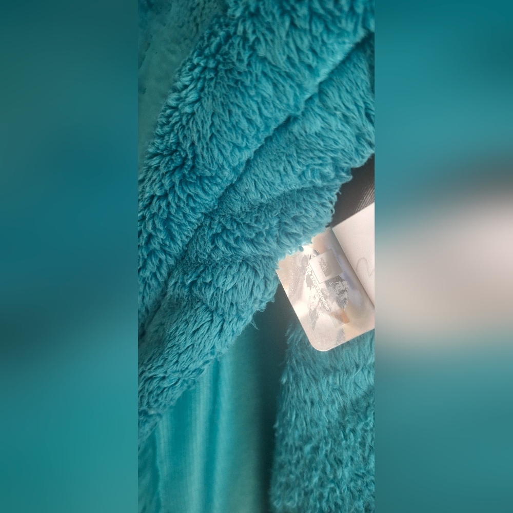 The North Face Turquoise Fleece Full Zip Jacket Porcelain Green M WINTER OUTDOO - Picture 7 of 11